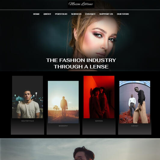 Photography website Designed by Chris Digitals